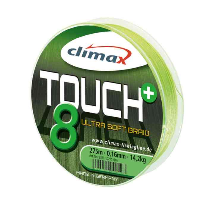 Купить Купить Шнур Climax Touch 8 Plus BRAID (chartreuse) 0.14