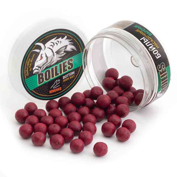 Насадочные бойлы MINENKO CRAB & CHILLI 14мм (варёные)