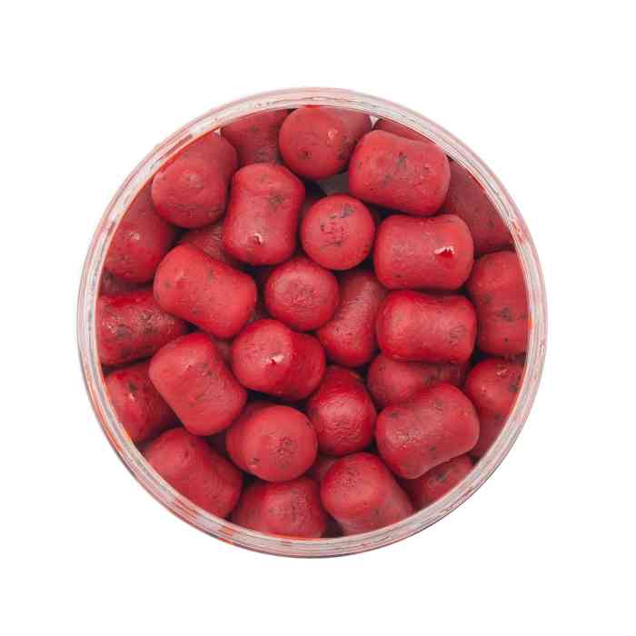 Насадочные DUMBELLS бойлы MINENKO STRAWBERRY 14x20мм (в дипе)